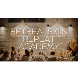 low ticket membership that teaches you how to plan, launch and sell out your high end retreat